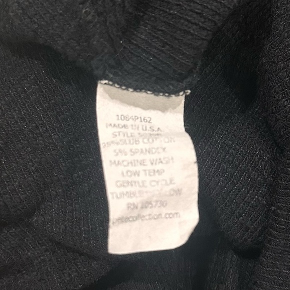 Pete Collection Knit Henley Top Colorblock Long Sleeve - Picture 5 of 5